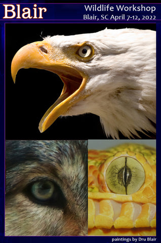 Dru Blair: Airbrush - Wildlife: Wolf Workshop</b><p>Oct-7-10, 2021</p>