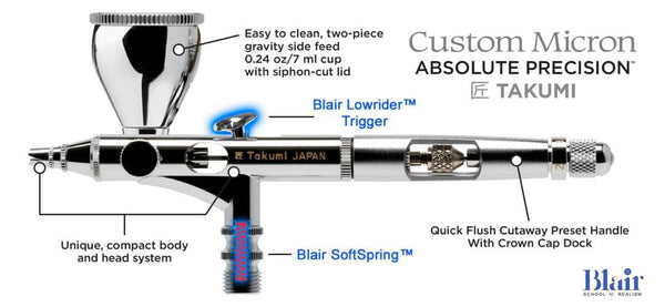 Takumi  - Custom Micron Airbrush with Optional Upgrades