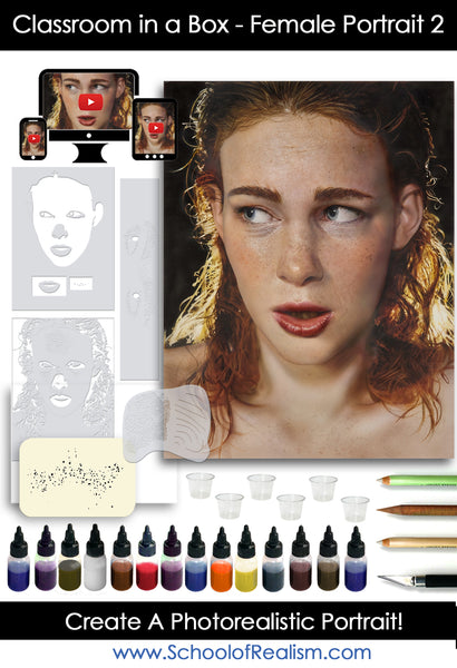 Female Portrait in a Box 2