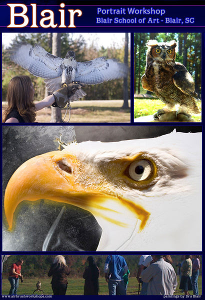 Dru Blair: Airbrush - Wildlife, Birds of Prey</b><p>Held in August 2015</p>