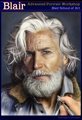 Dru Blair: Airbrush - Male Portrait Masterclass in Charleston Jan 20-24, 2021