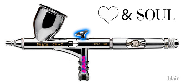 Iwata Custom Micron CM-C PLUS Airbrush with Blair SoftSpring and Low Rider Trigger