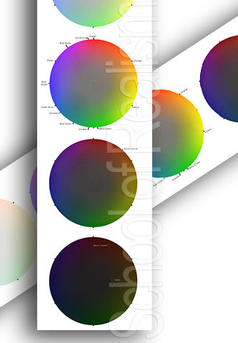 5 Value Color Wheel Print