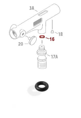 Iwata CM-SB: Packing air piston (O-ring)